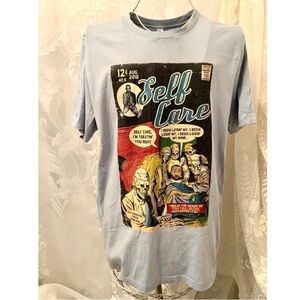 Self Care Graphic T-Shirt - Light Gray